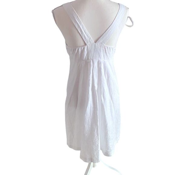 Mercer & Madison White Linen Sundress Size 6 - Picture 4 of 6